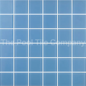 GCR207 Powder Blue 48mm glass mosaic tiles